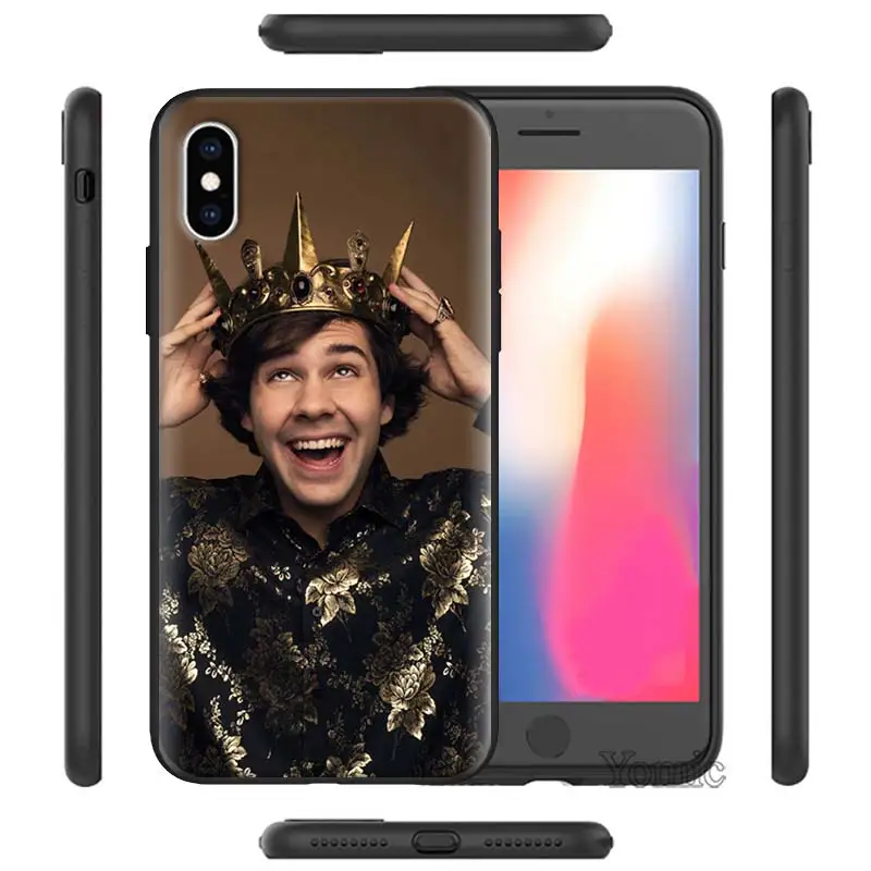 Vlog Squad David Dobrik Silione case for iPhone 7 8 11 12 Pro Max XR 12 Mini SE X XS MAX 5s 6 6s 7+ 8+ Black Soft Cover Capa