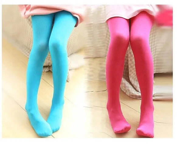 Candy Color Children Tights For Baby Girls Kids Cute Velvet