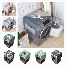 Скандинавское современное Лось стиральная машина покрывает непромокаемое полотенце хлопковое покрывало пылезащитный чехол с карманом домашний декор