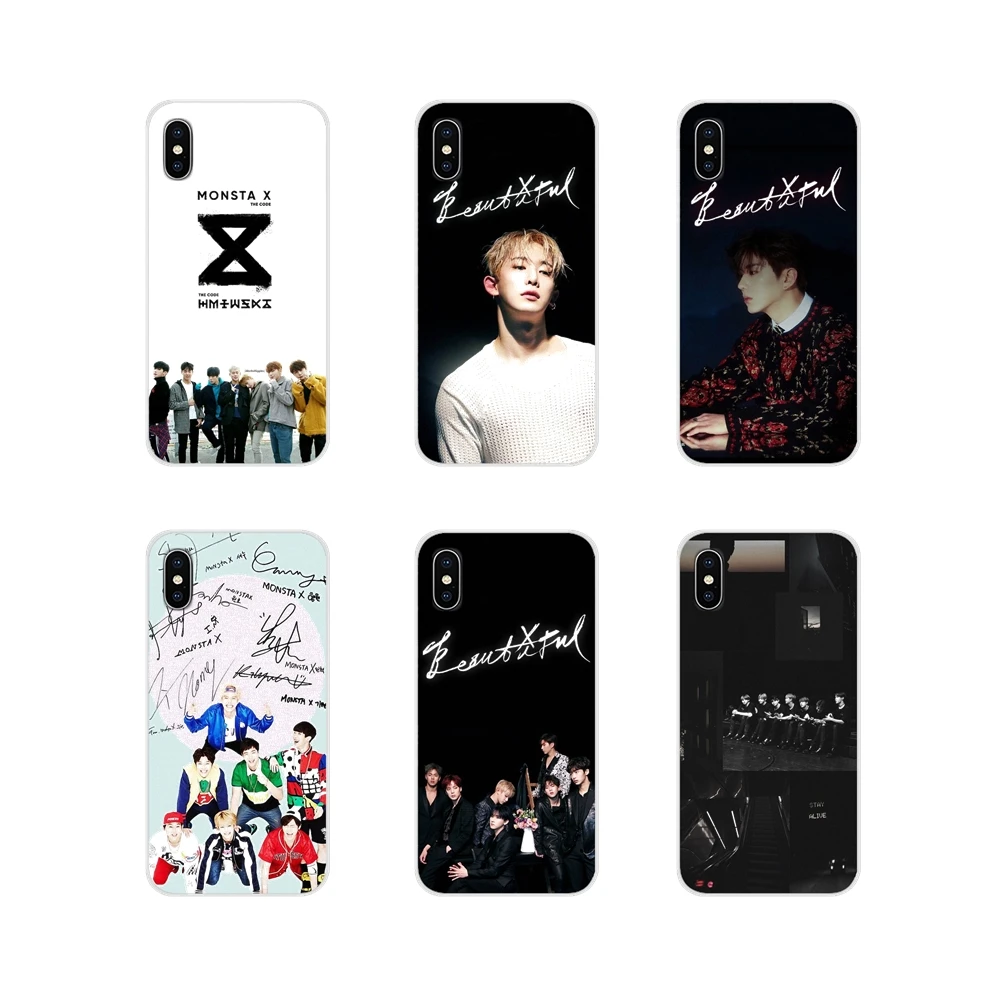 

Phone Shell Case For LG G3 G4 Mini G5 G6 G7 Q6 Q7 Q8 Q9 V10 V20 V30 X Power 2 3 K10 K4 K8 2017 Monsta X KPOP Boy Group Brilliant