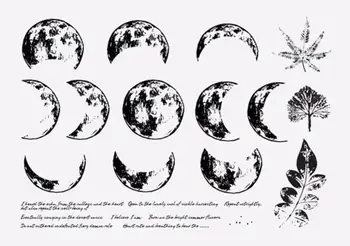 

moon 2 Transparent Clear Silicone Stamp/Seal for DIY scrapbooking/photo album Decorative clear stamp sheets A1051