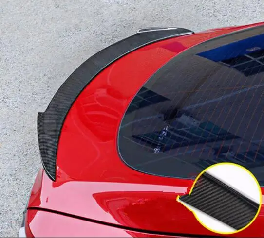 Углеродное волокно заднее крыло багажника выступ Спойлеры подходит для 14-18 Tesla модель S Revozport R1 R2