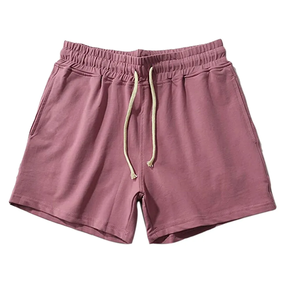 Pantalones cortos con cordón elástico para hombre, informales, blancos y negros, ropa de calle, para correr, gimnasio, 2020