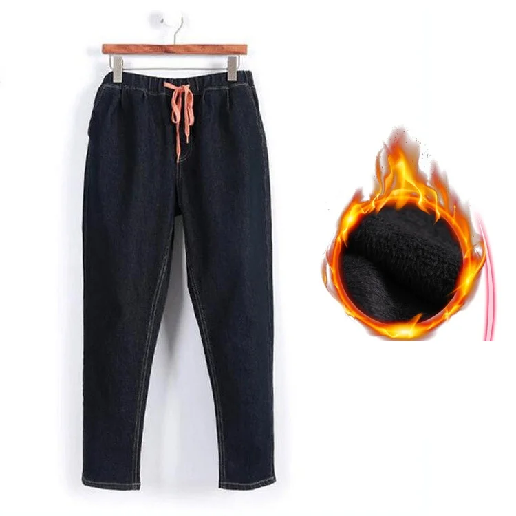 

Winter Jeans Female High Waist Denim Skinny Warm Thick Jeans for women Mujer Plus Size Velvet Pants Stretch Pantalon Femme