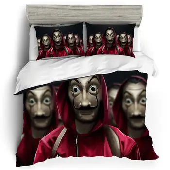 

Single Queen King Size Home Textile Linens Cotton Bedding Set Duvet Cover Beds Set Paper House Patterned Pillow Cases Bed Cover
