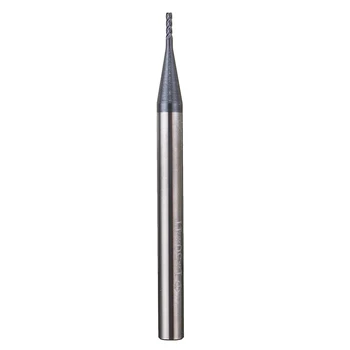 

1mm 4 Flutes End Mill Cutter 50mm Length Tungsten Carbide Milling Cutter CNC Tool For for Metal Drilling Milling