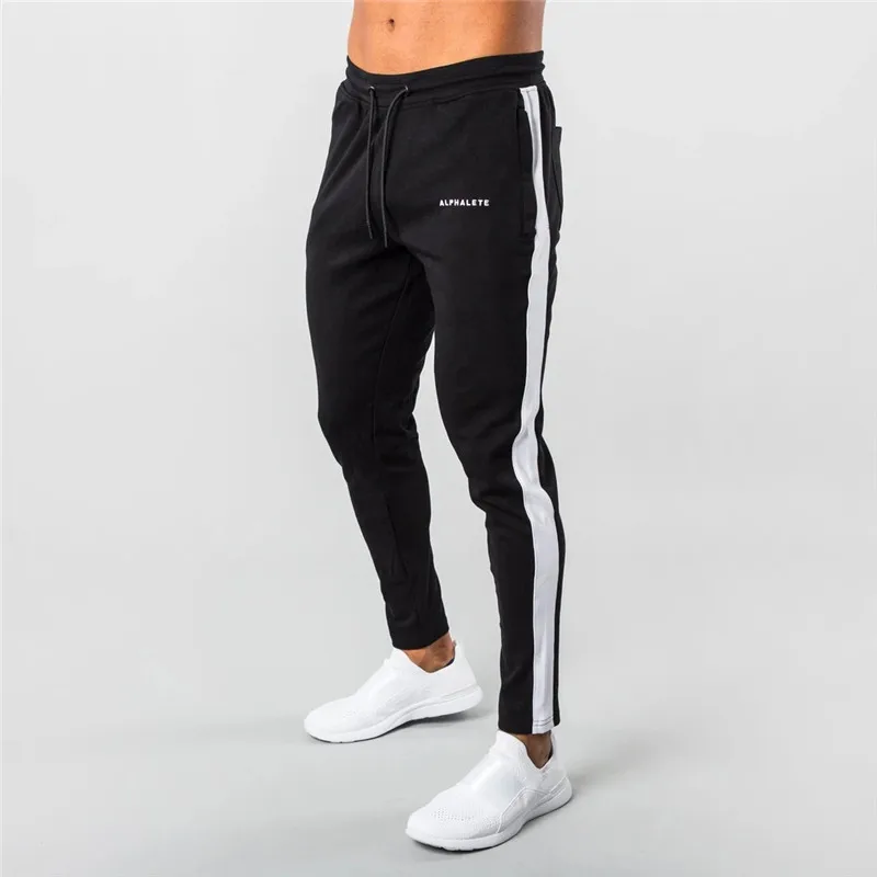 ALPHALETE мужские спортивные штаны для бега лоскутные бодибилдинга длинные мужчин