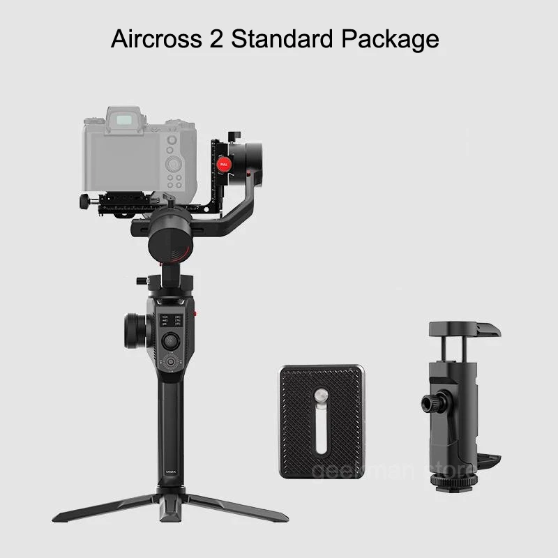 Moza AirCross 2 Gimbal 3-осевой Ручной Стабилизатор камеры Для беззеркальных BMPCC 4K Canon DSLR VS DJI RONIN SC S AK2000 CRANE 3 2 - Цвет: Aircross 2 only