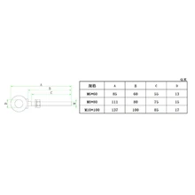 Magiideal M8 x 80 мм 316 нержавеющая сталь подъемные болты