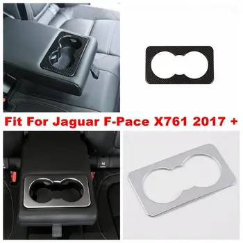 

Console Center Rear Water Cup Holder Panel Decoration Cover Trim Fit For Jaguar F-Pace X761 2017 - 2020 ABS Matte / Carbon Fiber