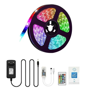 

16.4Ft 5050 Flexible Smart WiFi RGB IP65 150LED Light Strip for Alexa Amazon Google Home-EU Plug