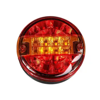 

20 LED 12V 24V Universial Car Tail Light Rear Stop Rear Light Round Light Signal Indicator Truck Trailer Brake Caravan U0O6