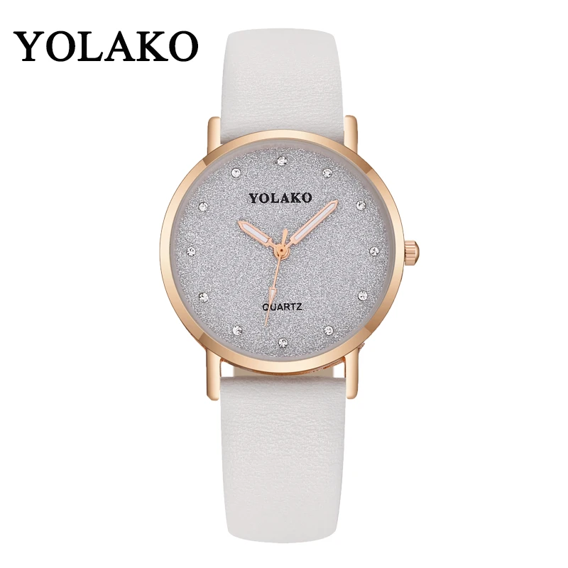 

Hot Sale Fashion Women Romantic Stars Sky Watch Luxury Leather Watch Clock YOLAKO Brand Relogio Feminino