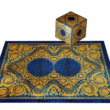

Rug European Design High Quality Anti-slip Large Carpet Home Living Room Decor Luxurious Palace Plush Mat Printed Door Mats