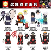 

DIY Action Figure Narutos Minifigures Building Blocks Uzumaki Boruto Mitsuki Gaara Namikaze Minato Tobirama Accessories For Kids