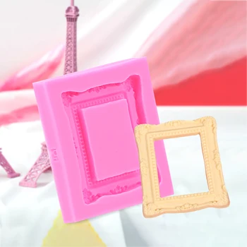 

Silicone Frame Shape Cake Mold Cake Decoration Tool DiyKitchen Accessories Dining Bar Fondant Food Grade Material Baking Tools