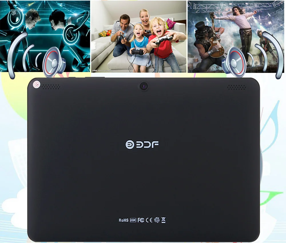 BDF 10 1 дюймов планшетный ПК с системой андроида и 6 0 Google Play 32GB Quad Core Bluetooth Wi Fi