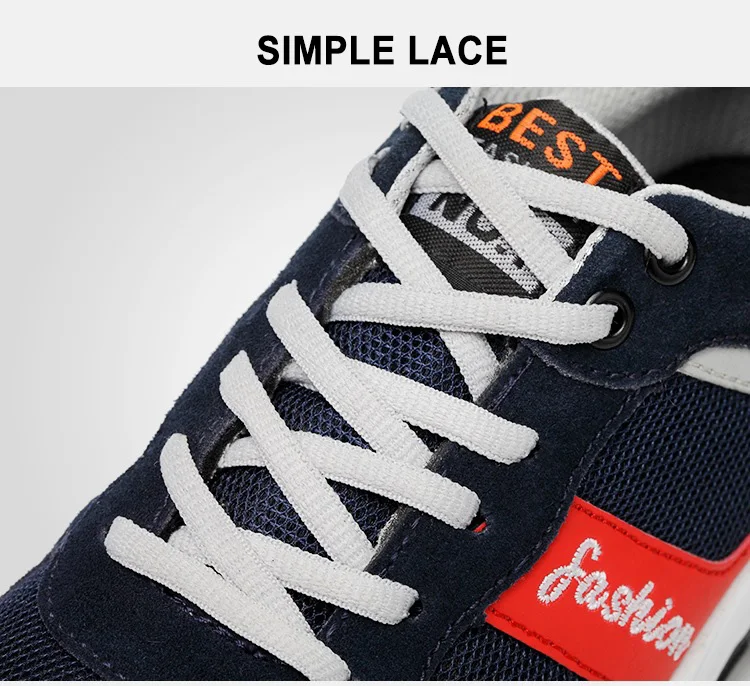 New Men Outdoor Steel Toe Work Safety Shoes fashion breathable lace-up Anti-smashing Construction Protective Sneaker Boots