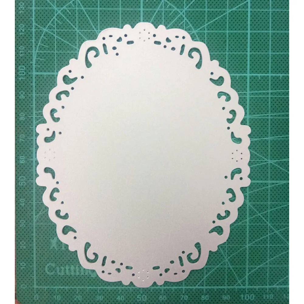 

125*100mm Oval Frame Set Metal Cutting Dies for Scrapbooking DIY Photo Album Card Making Decorative Stencil New