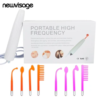 

High Frequency Machine for Acne Violet Ray Electrode Facial Body Skin Pore Tightening Wrinkles Fine Lines Remover Spa Salon Tool