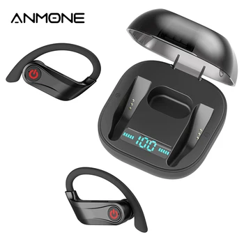 

ANMONE TWS Wireless Earphone Bluetooth 5.0 Headset Stereo Deep Bass Sports Earbuds with Charging Box For Mobile Phones