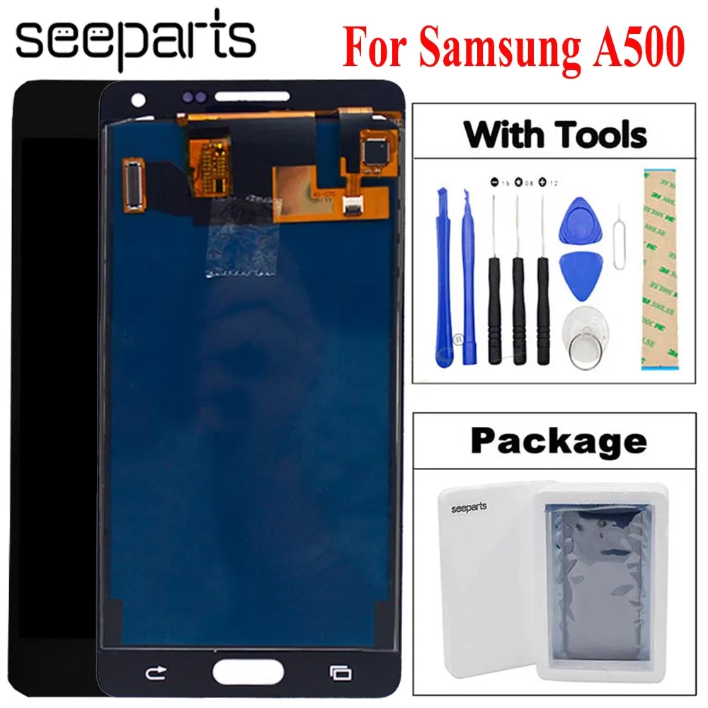 ЖК дисплей TFT для Samsung Galaxy A5 2015 A500 сенсорный дигитайзер сенсорное Стекло в сборе с