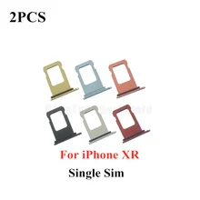 

2pcs SIM Card Holder Adapter Socket For iPhone XR Single Dual SIM Card Holder Tray Slot Waterproof Moistureproof Rubber Ring