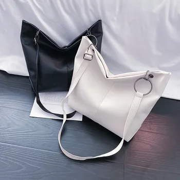 

2019 New Section PU Leather Single Shoulder Women's Package Handbag Crossbody Ladies Hand Bags For Women Bag Solid Color Soft