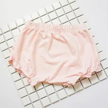 Кружевные шорты их чистого хлопка в Корейском стиле для девочек, детские штаны, штаны ярких цветов, верхняя одежда