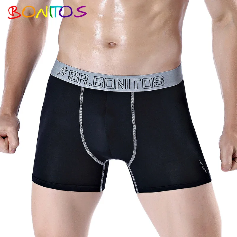 Nylon Black Grey Марка трусы мужские Шорты-боксеры Для мужчин боксер нейлон боксеры мужские гей боксеры Сетчатое U Чехол Сексуальная трусы мужские белье для мужчин спандекс боксеры трусы мужчин трусики боксеры мужские модал - Цвет: Nylon Black Grey