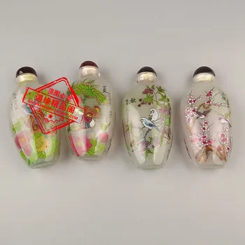 

Four Seasons Flowers and Birds Ancient Inner Painting Snuff Bottle