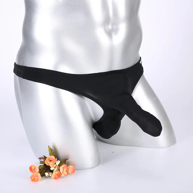 Мужское нижнее белье Elephant pantes Ice Silk мужские стринги G String Насадка-презерватив сексуальное нижнее белье трусы бикини стринги трусики-стринги