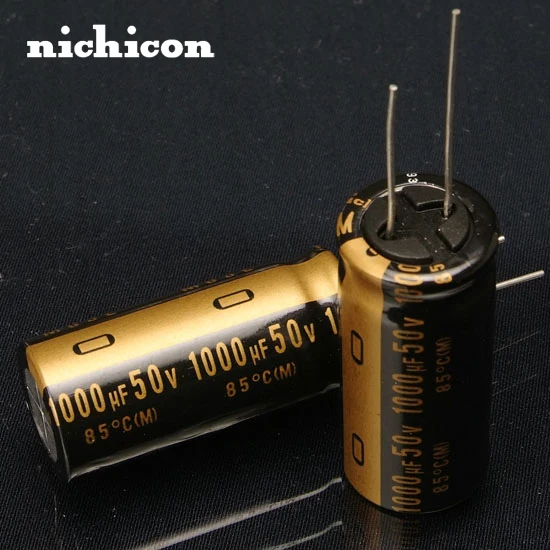 2pcs Free shipping NICHICON KZ audio font b capacitor b font 1000u 50v font b 1000UF