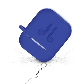 

Portable Silicone Protective Cover for AirPod case Dustproof Earphones Cover Box with Clip Protective Case for AirPods case