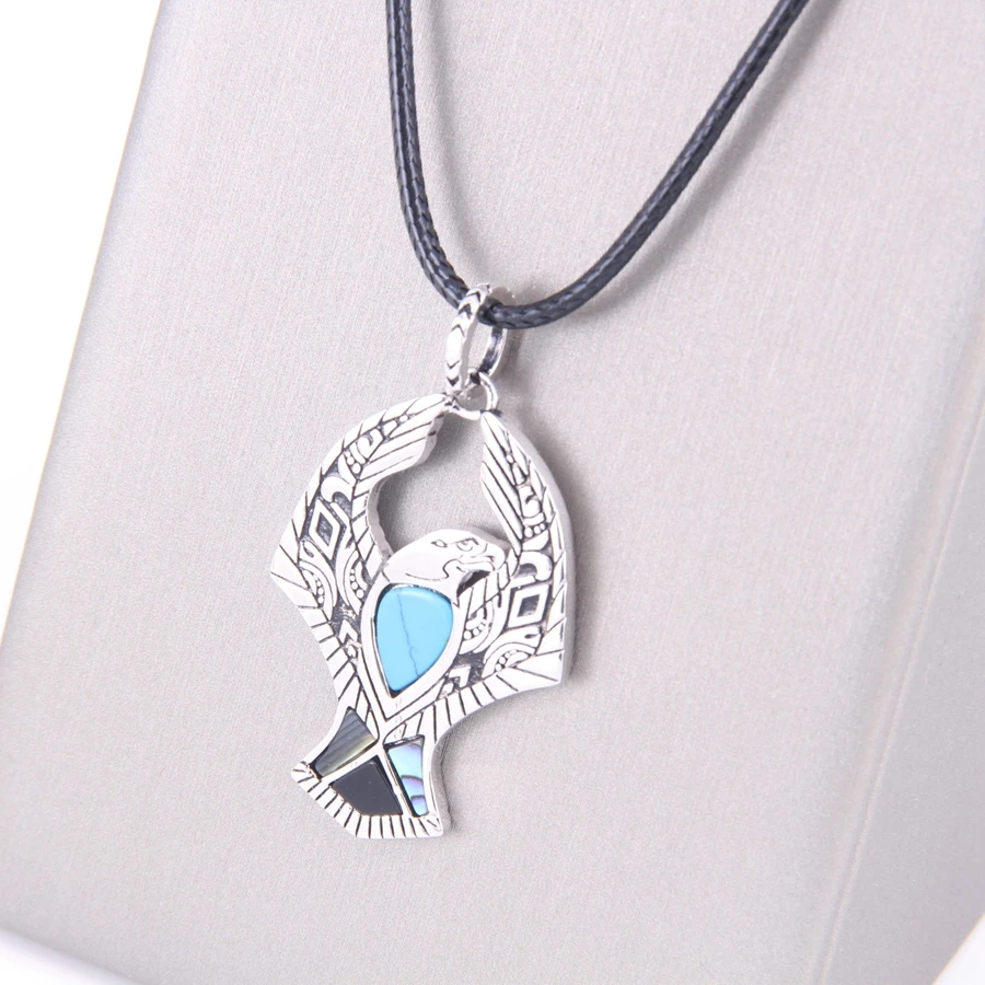 Томас стиль Амулет Орел TS искусственная кожа ожерелье, ожерелье Bijoux ювелирные изделия подарок для женщин TS-N57