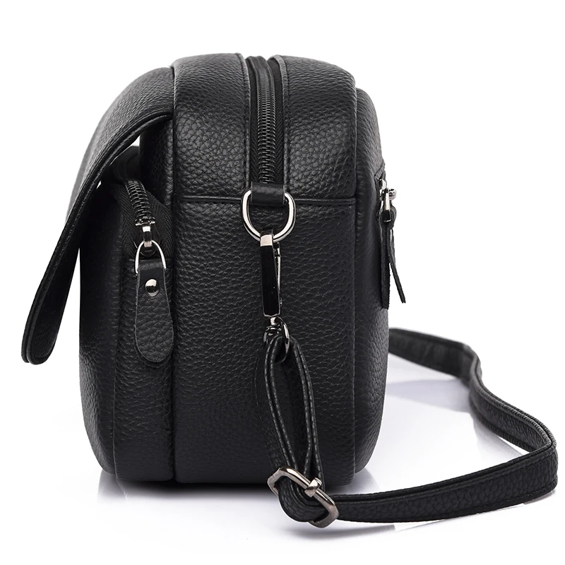 Genuine Leather Real Cowhide Women's Casual Fashion Bag Women Messenger Bag Small Shoulder Crossbody Bags for Women Handbags