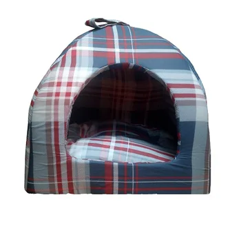 

Bobrovo YARD Dog House 2 № tartan blue 42 x 42 x 38 cm