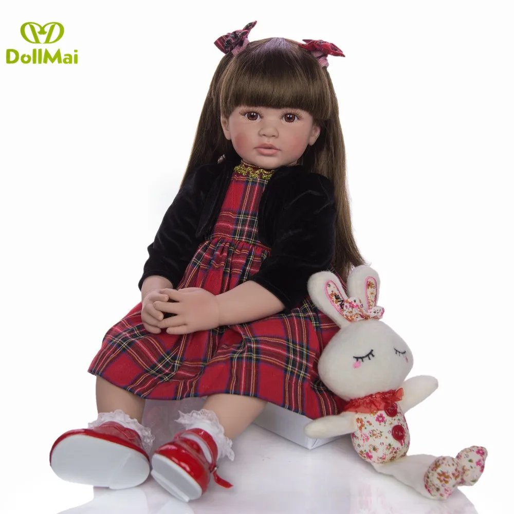 KEIUMI 24 дюйма куклы Bebe Reborn 60 см мягкие силиконовые реалистичные принцессы для