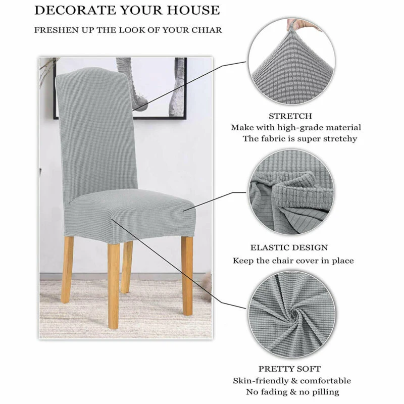 Folding Spandex Chair Covers Wedding Party Shower Banquet Elastic Fabric Soft