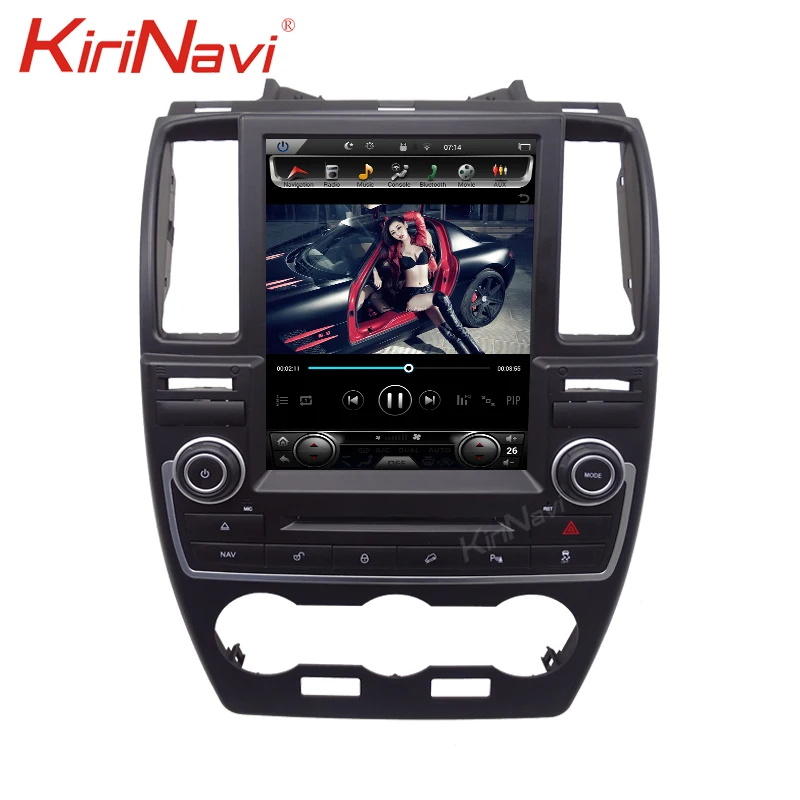 Excellent KiriNavi 6 Core PX6 4+32G Tesla Style Vertical Screen 10.4” Android 8.1 Car DVD Player For Land Rover Freelander 2 2007-2015 4G 4