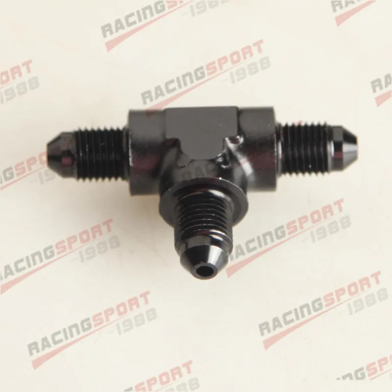 AN-4 Male Flare T-piece 1/4 &quotx 27 NPT порт топливный шланг монтажный адаптер черный |
