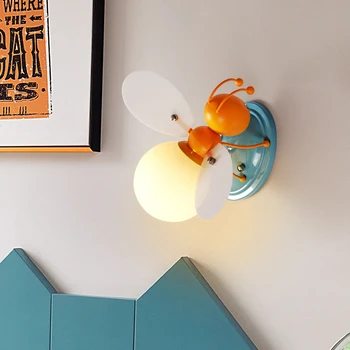 

Bee Creative Decoration for bedroom Kids Fairytale wall decor arts child room night lamp nursery kindergarten cartoon fixture