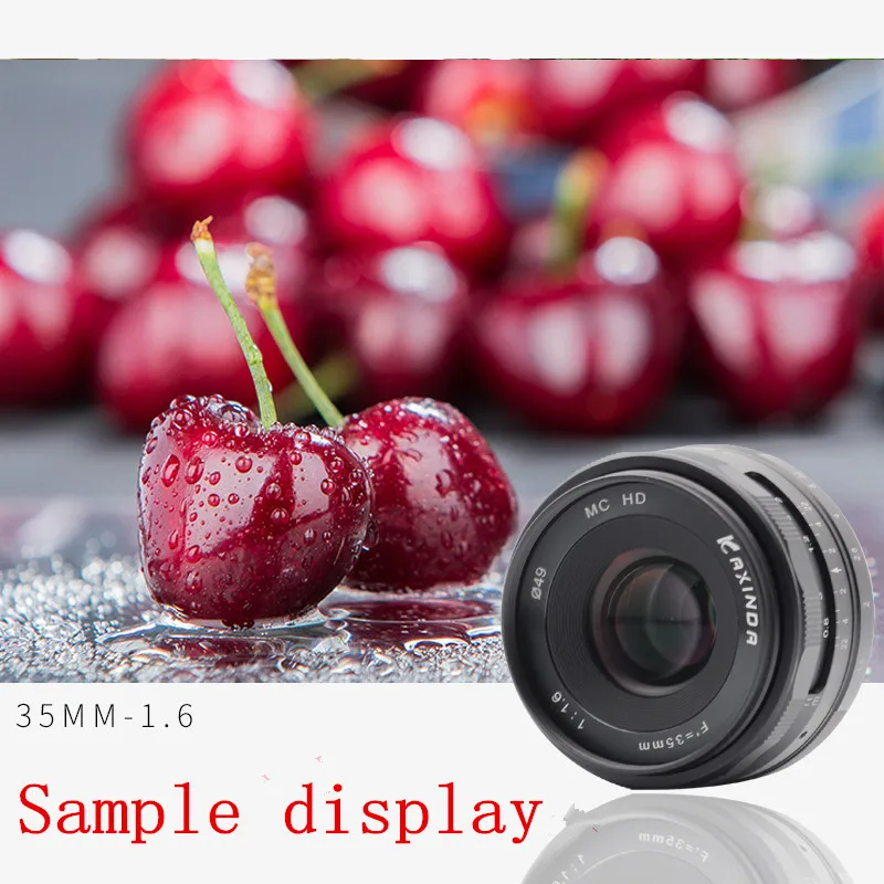 Объектив камеры Kaxinda 35 мм f/1,6 стандартный ручной объектив для Canon EOS M M2 M3 M5 M6 M10 беззеркальная камера