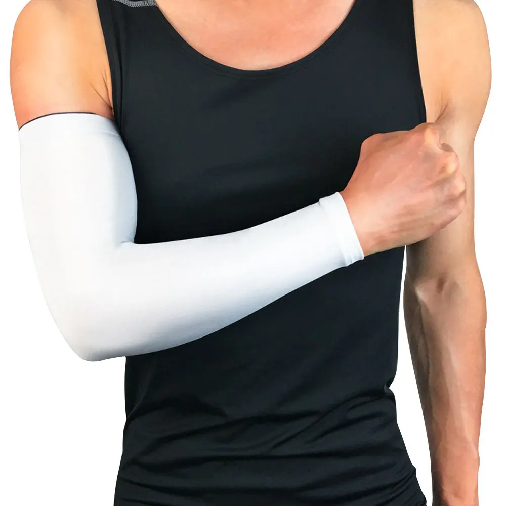 L. Mirror 1 шт. охлаждающие рукава для мужчин и женщин наружная УФ-защита для спорта, баскетбола, футбола, волейбола, велоспорта - Цвет: White