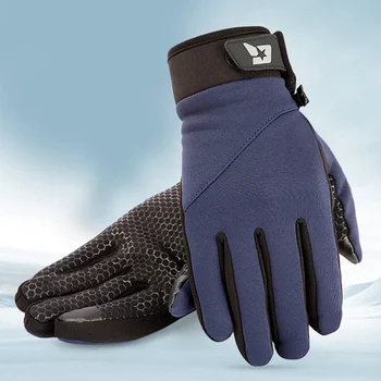 

Outdoor Riding Waterproof Gloves Men Women Winter Touch Screen Windproof Mittens Glove Sports Warm Velvet Cycling Gloves