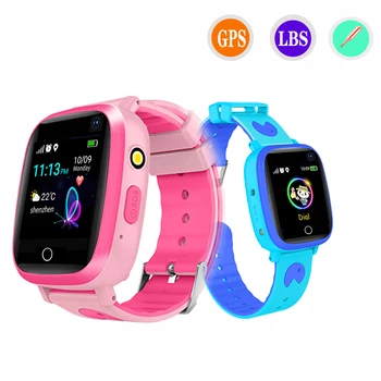 

Cute kids watches GPS LBS Positioning child smart clock Touch Screen Antil-lost children phone soft strap waterproof for gift 2G