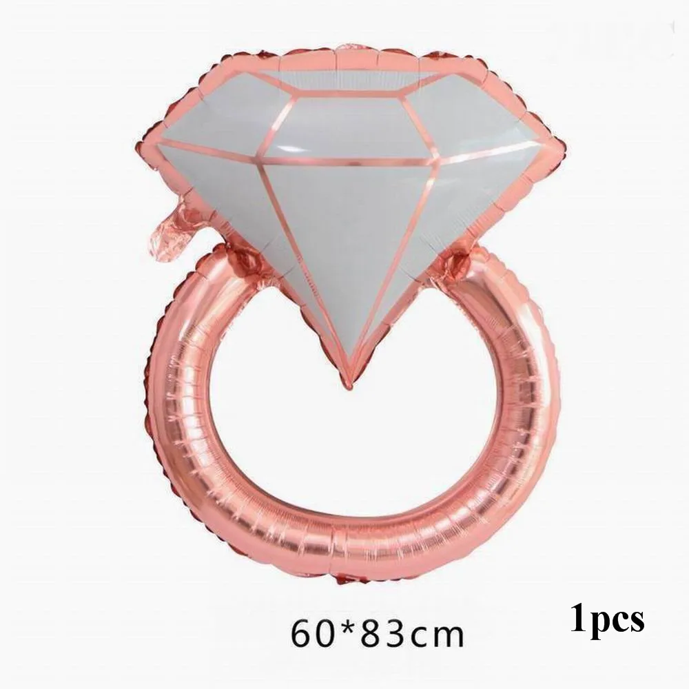 1pcs ring 75 см в форме сердца алюминиевые шары надувные из фольги украшения для свадебной вечеринки любовные буквы Globos День Святого Валентина Гелиевый шар - Цвет: 1pcs ring