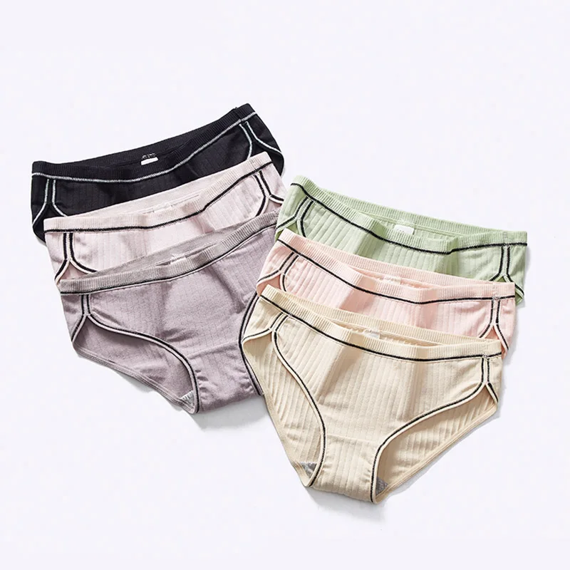 6 Colors Хлопковые спортивные трусы, нижнее белье для женщин, женское Мягкое высококачественное простое однотонное антибактериальное женское нижнее белье, M-XXL, 6 шт - Цвет: 6 Colors