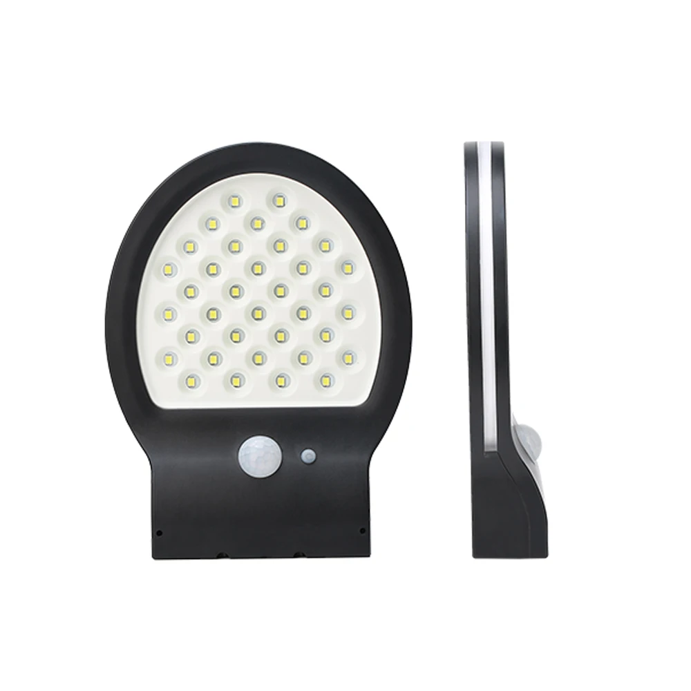 Светильник для забора с датчиком движения, солнечный IP65 36LED, ландшафтный, для дома, для безопасности, для двора, уличный светильник, светильник для дорожки, настенный светильник