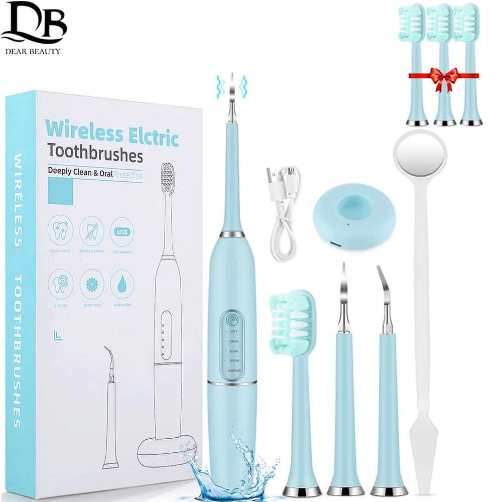 Electric Vibration Tooth Calculus Remover Sonic Dental Scaler Teeth Care Whitening Toothbrush Cleaner Dental Oral Hygiene Tools